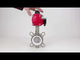 Wasser-Schmetterlingsventil Elephant WBV3131P-2W-Fb-H, Gehäusematerial - Edelstahl AISI 304, Scheibenmaterial - Edelstahl AISI 304, Dichtung - PTFE, pneumatischer Antrieb PA-DA Doppelwirkung, 4M310-08 24V