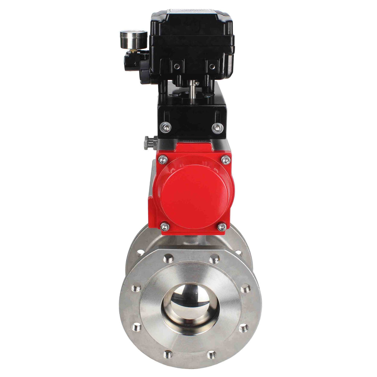 Kugelhahn aus Edelstahl Elephant kchmfp-elephant-sa-yt1000rsi, Gehäusematerial - Edelstahl AISI 316, Kugelmaterial - Edelstahl AISI 316, Dichtung - PTFE, pneumatisch betätigt