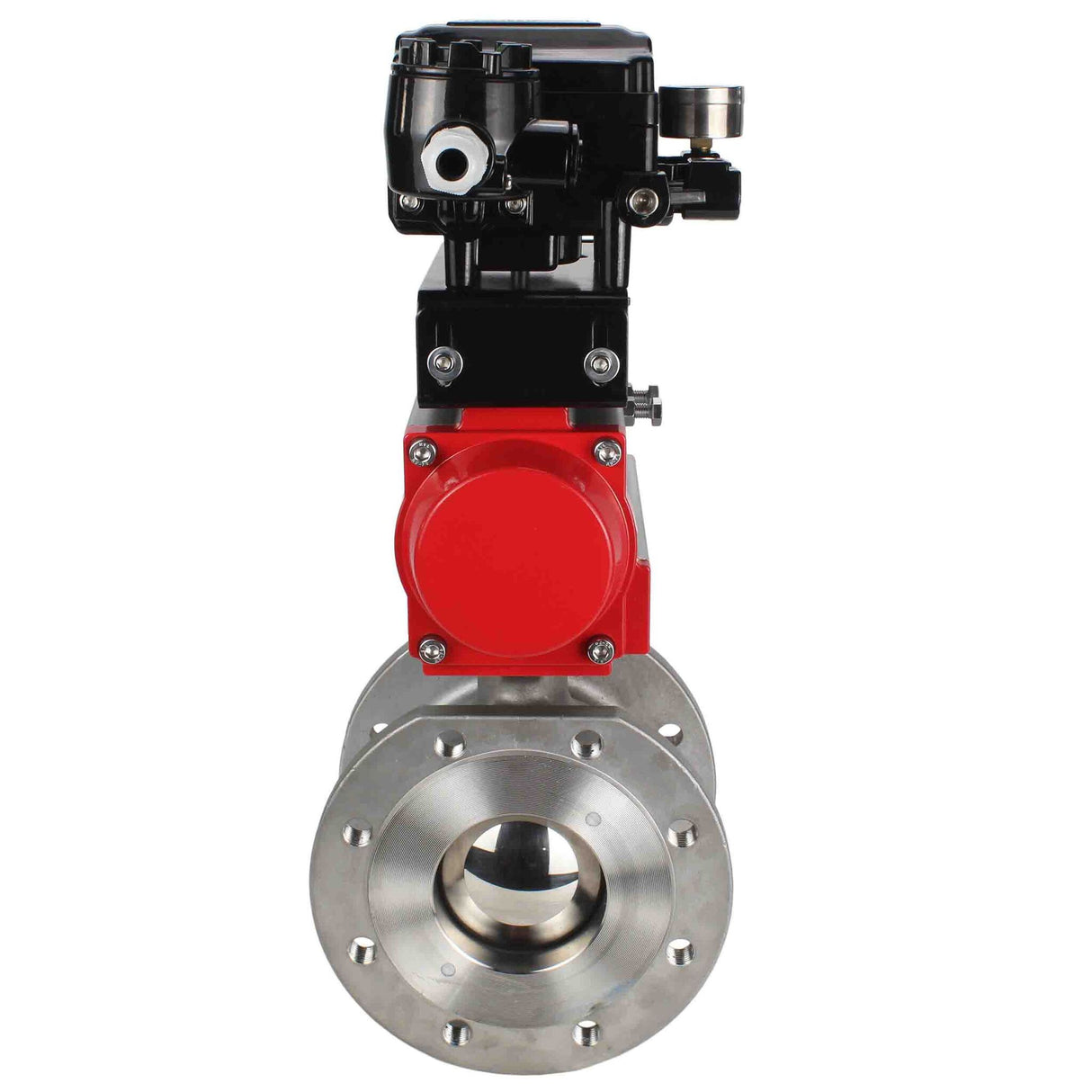 Kugelhahn aus Edelstahl Elephant kchmfp-elephant-sa-yt1000rsi, Gehäusematerial - Edelstahl AISI 316, Kugelmaterial - Edelstahl AISI 316, Dichtung - PTFE, pneumatisch betätigt