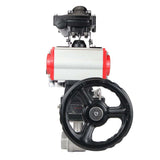 Kugelhahn aus Edelstahl Elephant kshmp316-elephant-da-4m310-110/220v-apl-210n-hdm, Gehäusematerial - Edelstahl AISI 316, Kugelmaterial - Edelstahl AISI 316, Dichtung - PTFE, pneumatisch betätigt