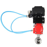 Kugelhahn aus Edelstahl Elephant kshmp316-elephant-da-yt1000rsi, Gehäusematerial - Edelstahl AISI 316, Kugelmaterial - Edelstahl AISI 316, Dichtung - PTFE, pneumatisch betätigt