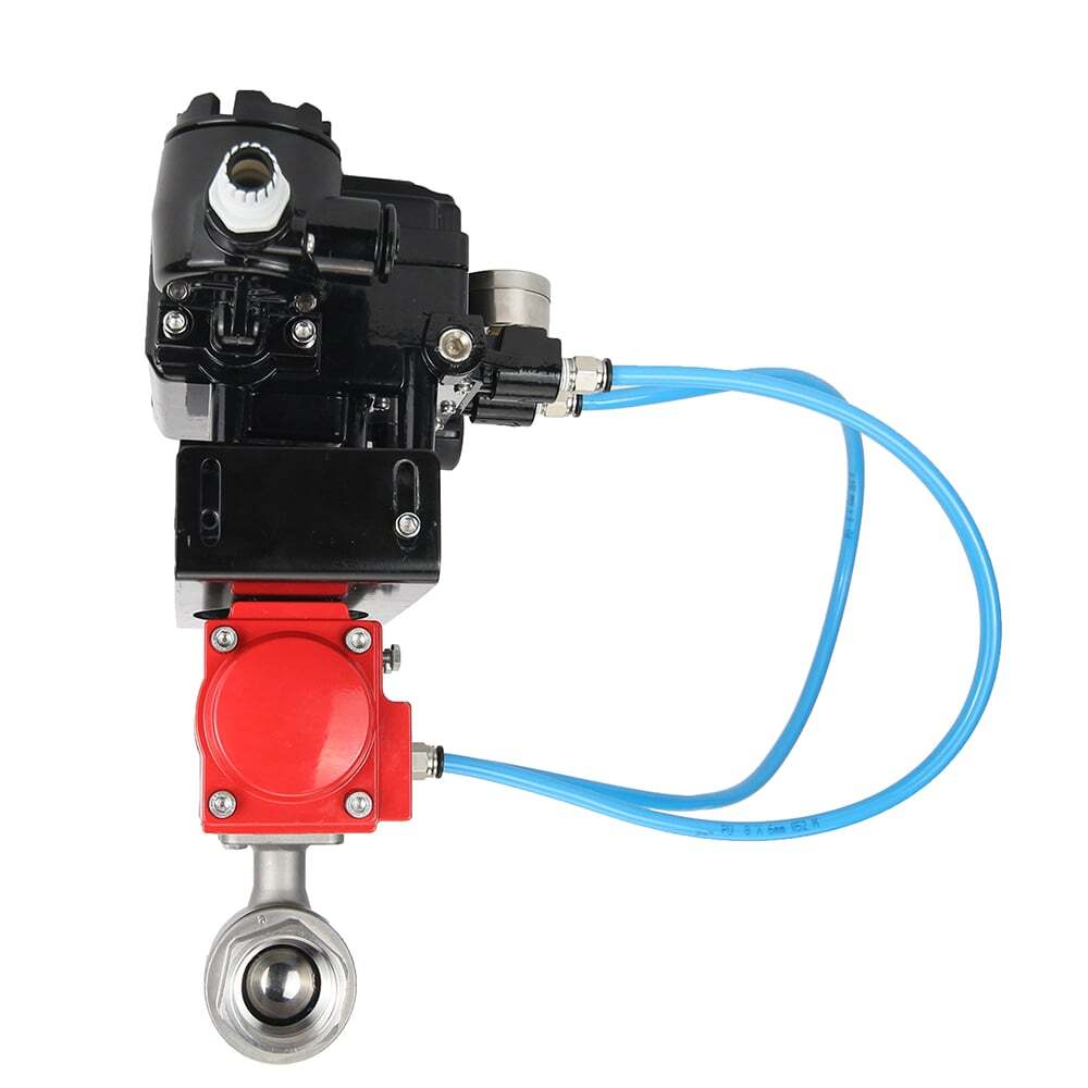 Kugelhahn aus Edelstahl Elephant kshmp316-elephant-da-yt1000rsi, Gehäusematerial - Edelstahl AISI 316, Kugelmaterial - Edelstahl AISI 316, Dichtung - PTFE, pneumatisch betätigt