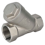 Feder-Rückschlagventil Elephant VCSY3232P-T Y-förmig, Gehäusematerial - Edelstahl AISI 316, Verriegelungsgehäusematerial - Edelstahl 316, Dichtung - PTFE, Gewinde
