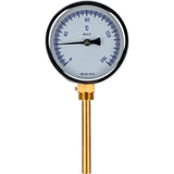Bimetall-Radialthermometer Elephant TB-301-R2.5 16 bar, Edelstahl, Eintauchlänge 46-100mm, Genauigkeitsklasse - 2.5