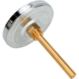 Bimetall-Radialthermometer Elephant TB-301-R1.5 10-25 bar, Edelstahl, Eintauchlänge 46-150mm, Genauigkeitsklasse - 1.5