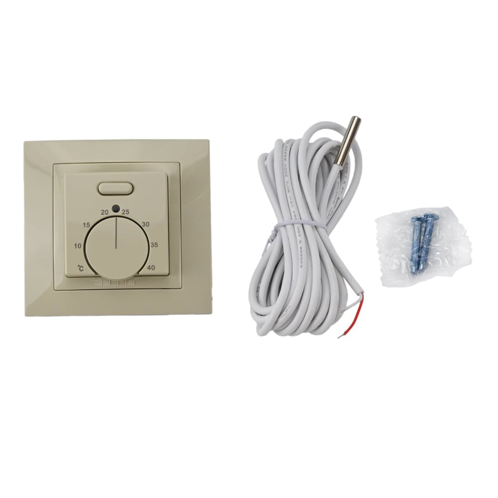 Fußbodenheizung Thermoregler Elephant T03SM, Gehäusematerial - Kunststoff, Farbe - Beige, manuelle Steuerung