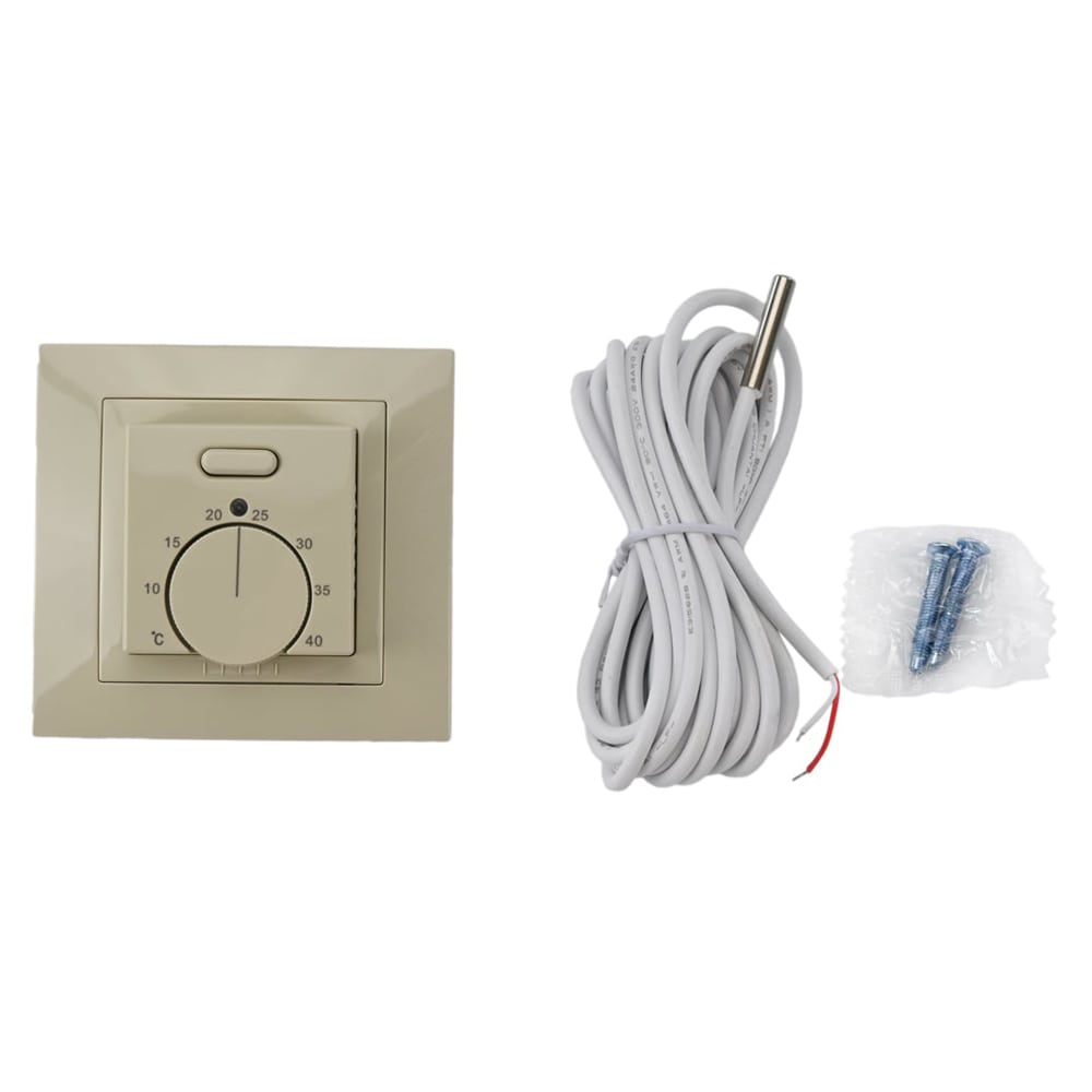 Fußbodenheizung Thermoregler Elephant T03SM, Gehäusematerial - Kunststoff, Farbe - Beige, manuelle Steuerung