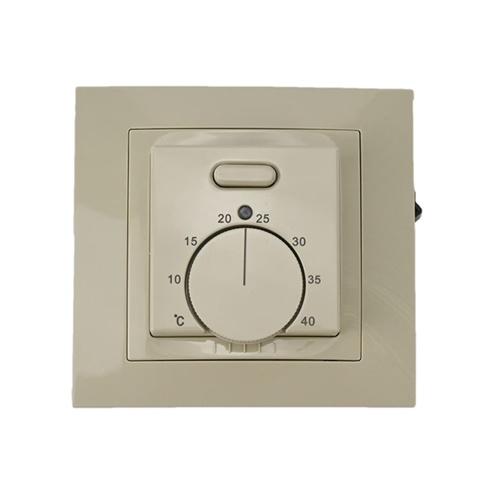 Fußbodenheizung Thermoregler Elephant T03SM, Gehäusematerial - Kunststoff, Farbe - Beige, manuelle Steuerung