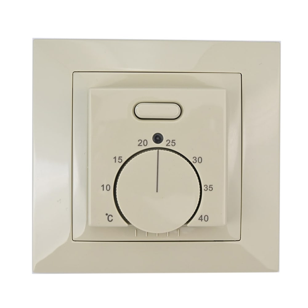 Fußbodenheizung Thermoregler Elephant T03SM, Gehäusematerial - Kunststoff, Farbe - Beige, manuelle Steuerung