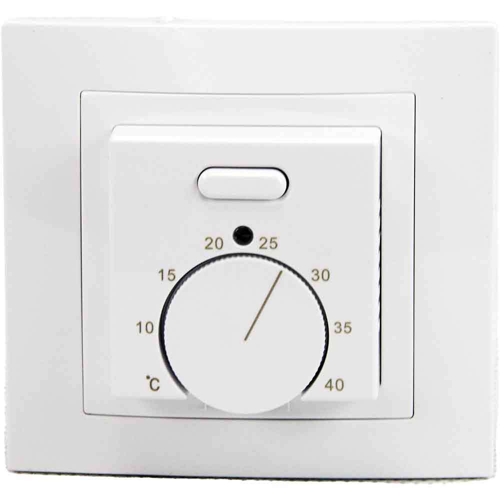 Fußbodenheizungsthermostat Elephant T03SM, Gehäusematerial - Kunststoff, Farbe - Weiß, manuelle Steuerung