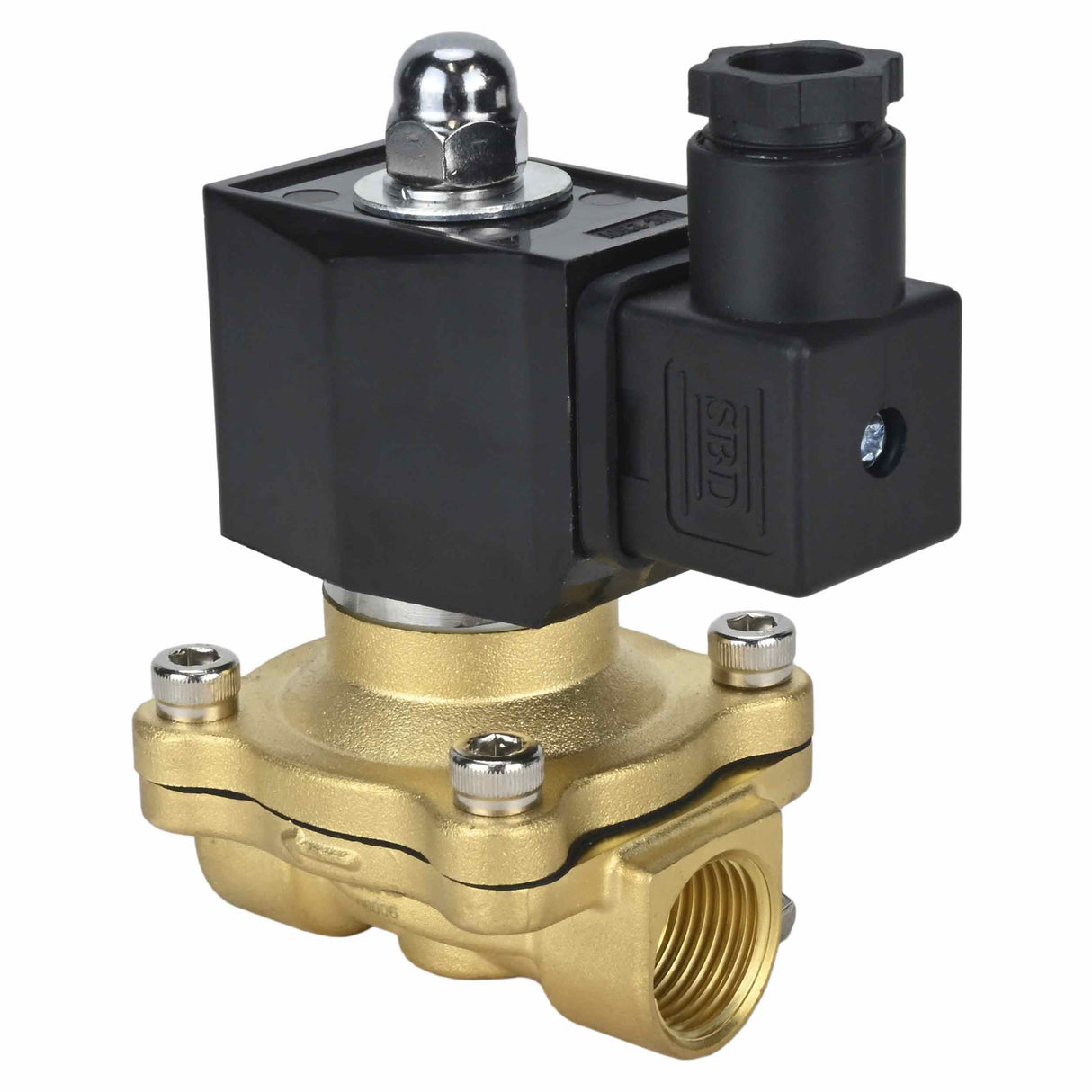 Zweiwege-Elektromagnetventil, normalerweise geschlossen, direkt wirkend, Elephant VS2W-300E-NC, EPDM, 24 V, Gehäusematerial – Messing, Dichtung – EPDM