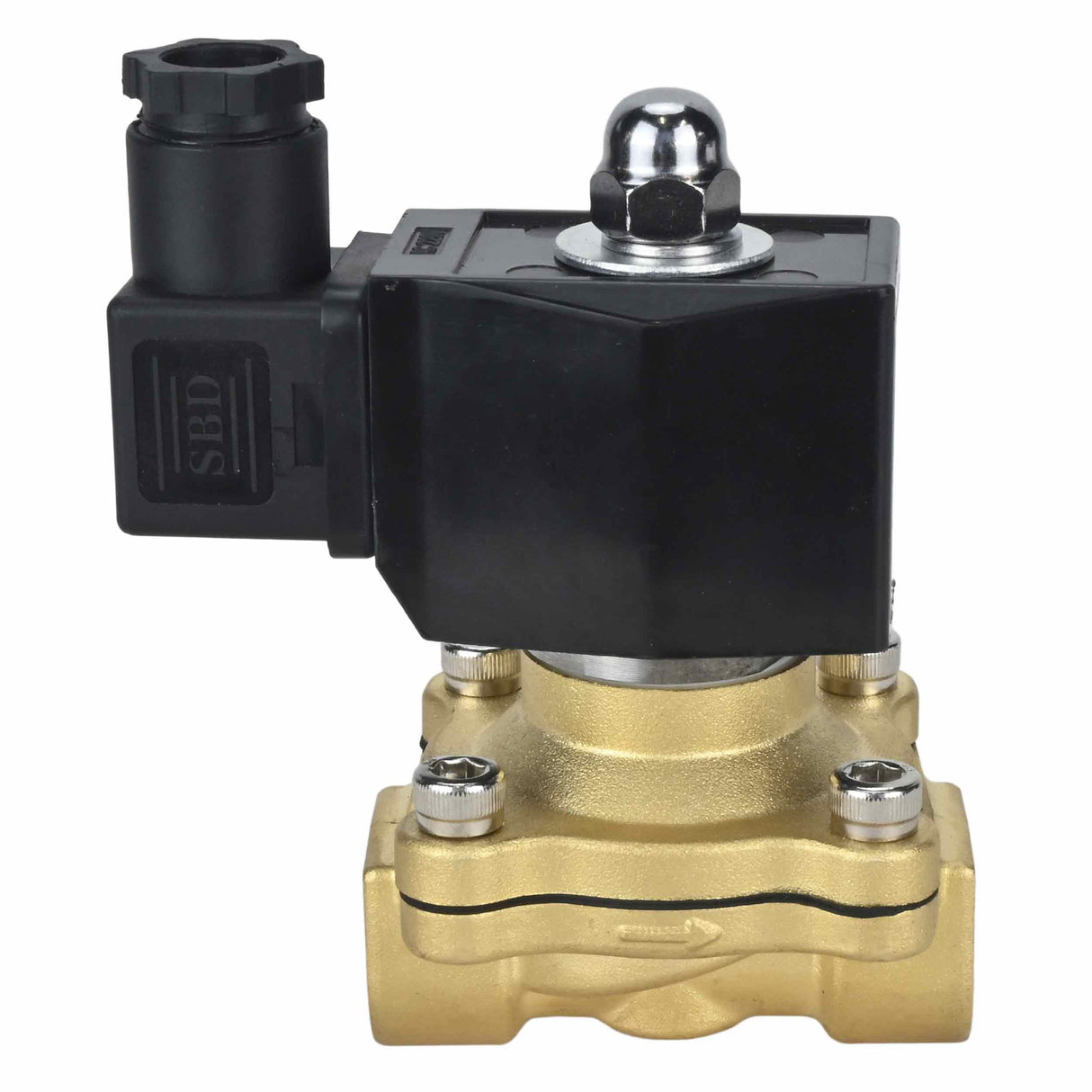 Zweiwege-Elektromagnetventil, normalerweise geschlossen, direkt wirkend, Elephant VS2W-300E-NC, EPDM, 24 V, Gehäusematerial – Messing, Dichtung – EPDM