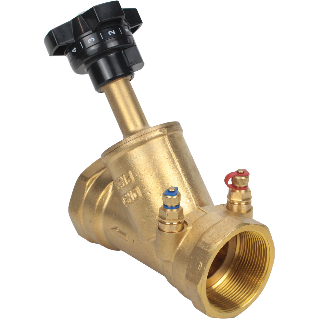 Statisches Ausgleichsventil Elephant VB0000P-T 25 bar Messing, Gewindeverbindung NPT/BSP mit Nippeln
