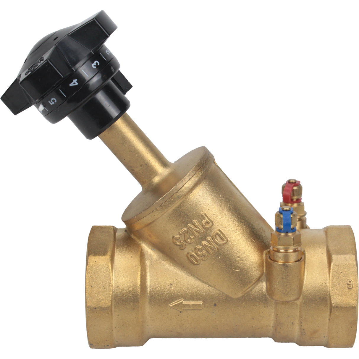 Statisches Ausgleichsventil Elephant VB0000P-T 25 bar Messing, Gewindeverbindung NPT/BSP mit Nippeln