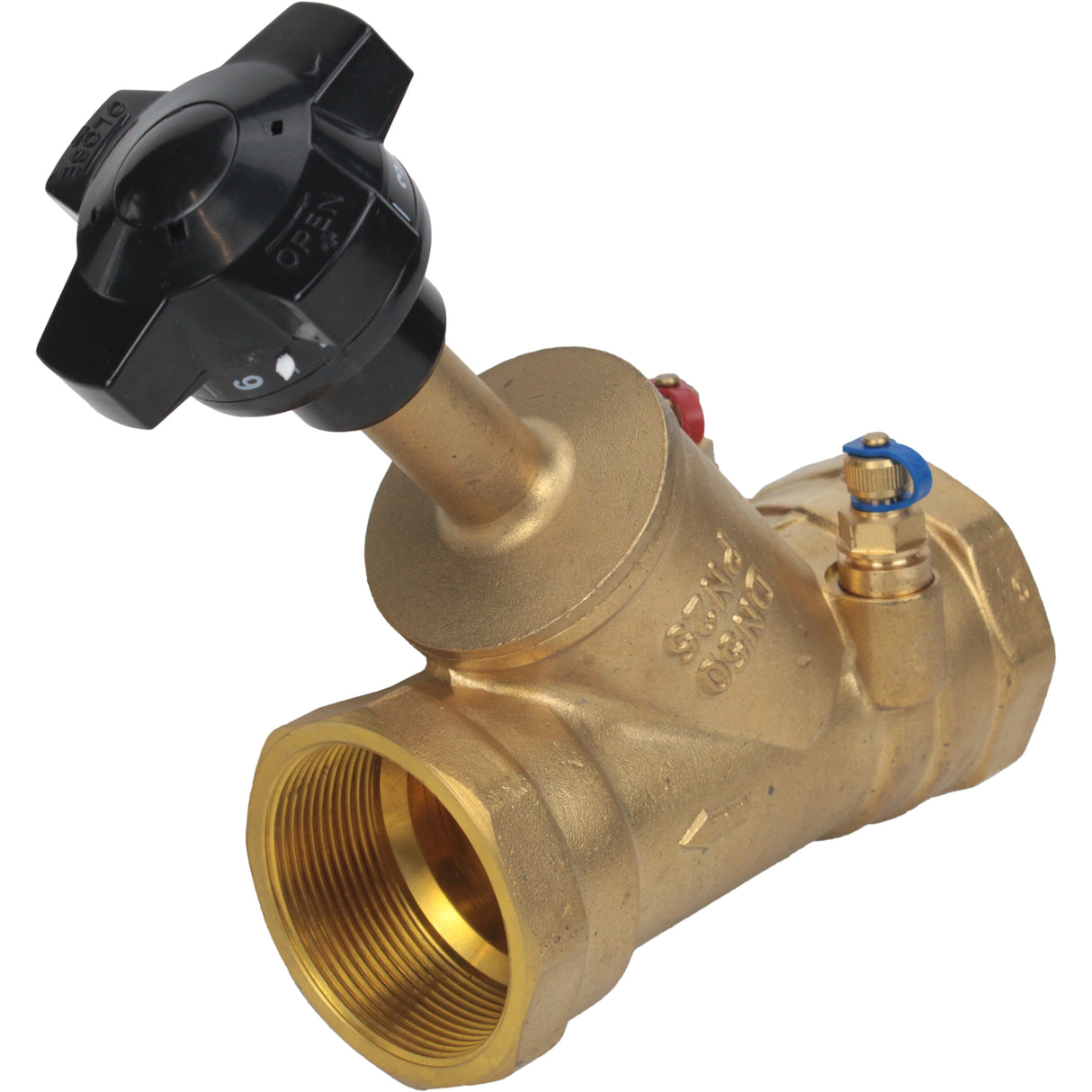 Statisches Ausgleichsventil Elephant VB0000P-T 25 bar Messing, Gewindeverbindung NPT/BSP mit Nippeln