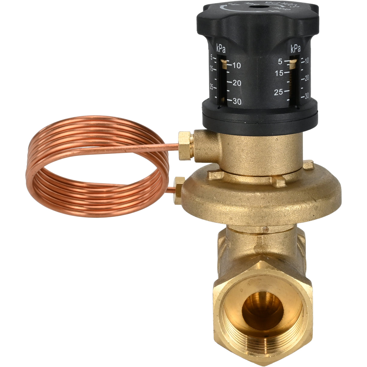 Automatisches Ausgleichsventil VBA0000E-T, Gehäuse - Messing LS59-1, Dichtung - EPDM, mit Gewinde 