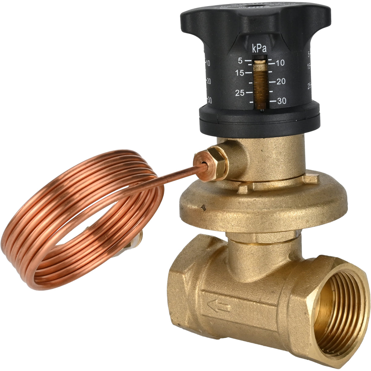 Automatisches Ausgleichsventil VBA0000E-T, Gehäuse - Messing LS59-1, Dichtung - EPDM, mit Gewinde 