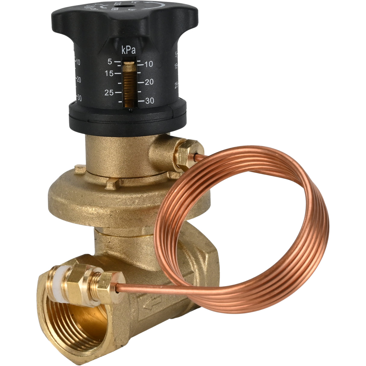 Automatisches Ausgleichsventil VBA0000E-T, Gehäuse - Messing LS59-1, Dichtung - EPDM, mit Gewinde 
