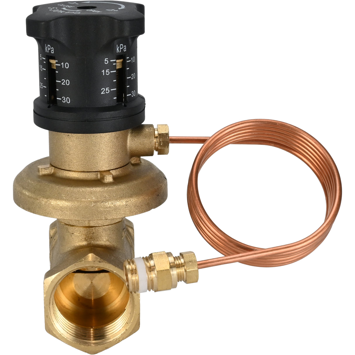 Automatisches Ausgleichsventil VBA0000E-T, Gehäuse - Messing LS59-1, Dichtung - EPDM, mit Gewinde 