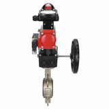 Wasserabsperrklappe Elephant 316l-316l-epdm-da-4M310-110/220-apl210n-gm, Gehäusematerial – Edelstahl AISI 316L, Scheibenmaterial – Edelstahl AISI 316L, Dichtung – EPDM, pneumatischer Antrieb betätigt