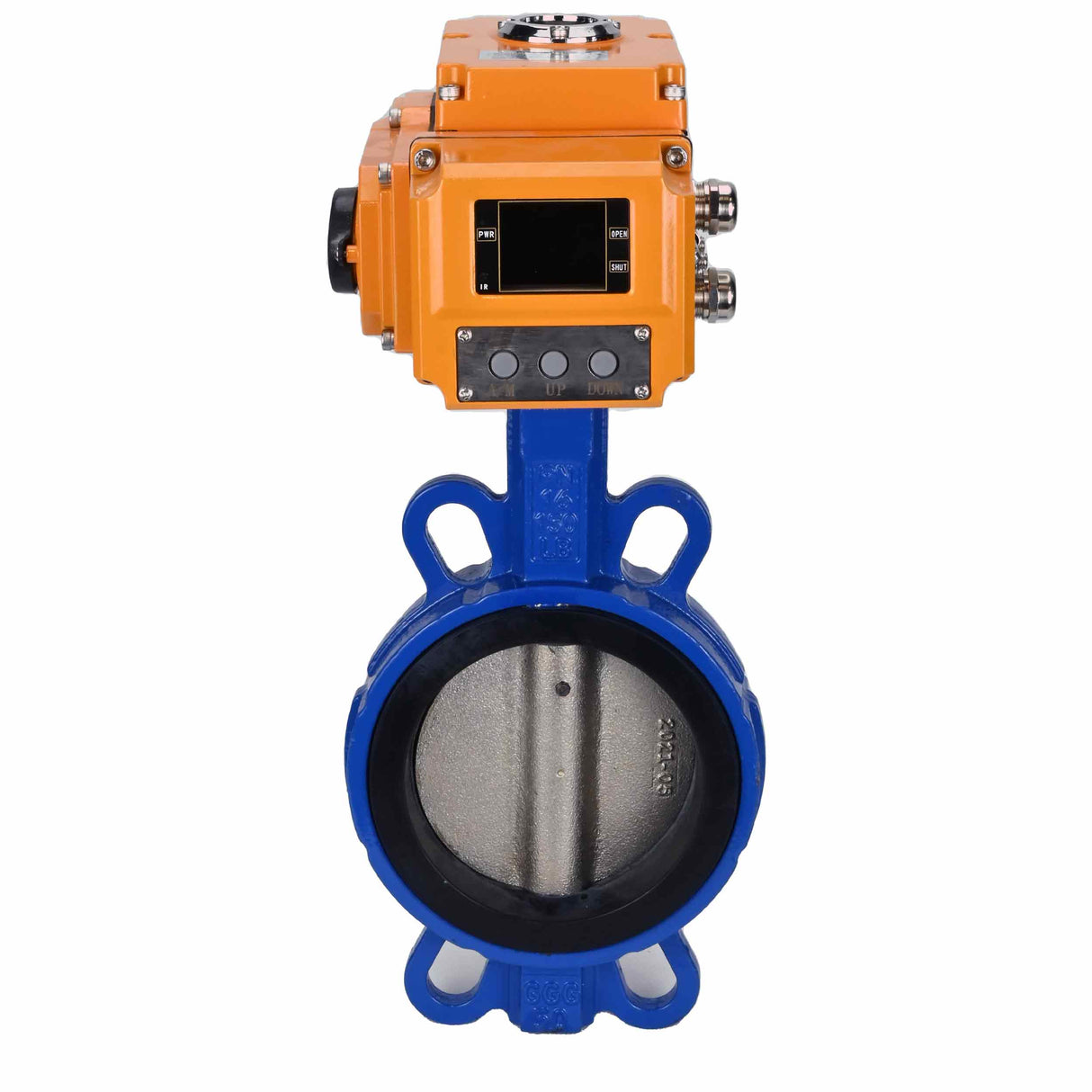 Wasserabsperrklappe Elephant bv16-110/220-0-10, Gehäusematerial – Gusseisen GGG50, Scheibenmaterial – Gusseisen GGG40, Dichtung – EPDM, Betätigung durch elektrischen Stellantrieb