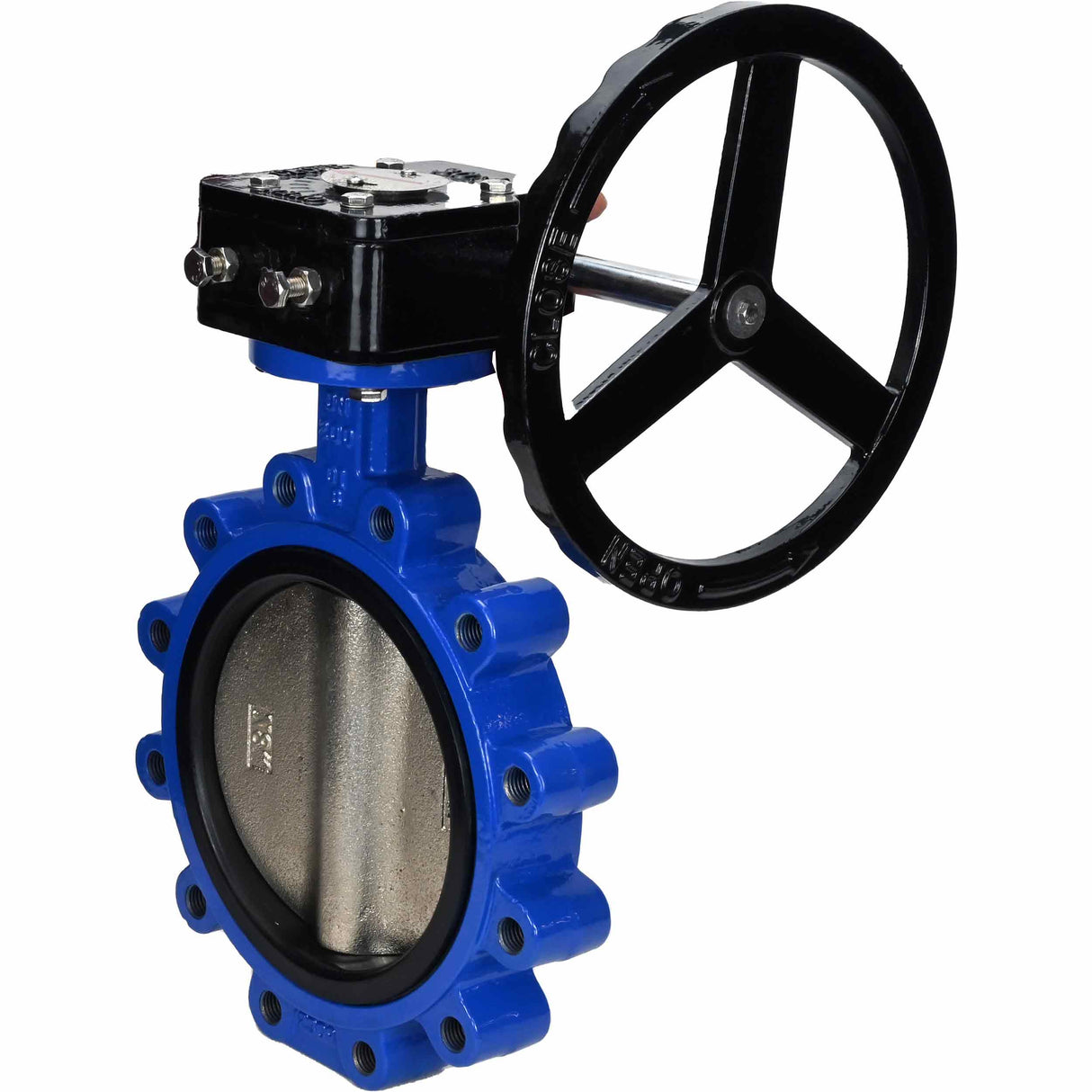 Wasser-Drosselklappe Elephant WBV1616E-2W-Fb-R, Gehäusematerial - Grauguss QT450, Scheibenmaterial - Grauguss QT450, Dichtung - EPDM, Getriebe
