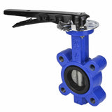 Wasser-Drosselklappe Elephant WBV1631E-2W-Fb-H, Gehäusematerial - Gusseisen QT450, Scheibenmaterial - Edelstahl AISI 304, Dichtung - EPDM, Griff