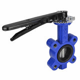 Wasser-Drosselklappe Elephant WBV1631E-2W-Fb-H, Gehäusematerial - Gusseisen QT450, Scheibenmaterial - Edelstahl AISI 304, Dichtung - EPDM, Griff