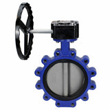 Wasser-Drosselklappe Elephant WBV1631E-2W-Fb-R, Gehäusematerial - Gusseisen QT450, Scheibenmaterial - Edelstahl AISI 304, Dichtung - EPDM, Getriebe