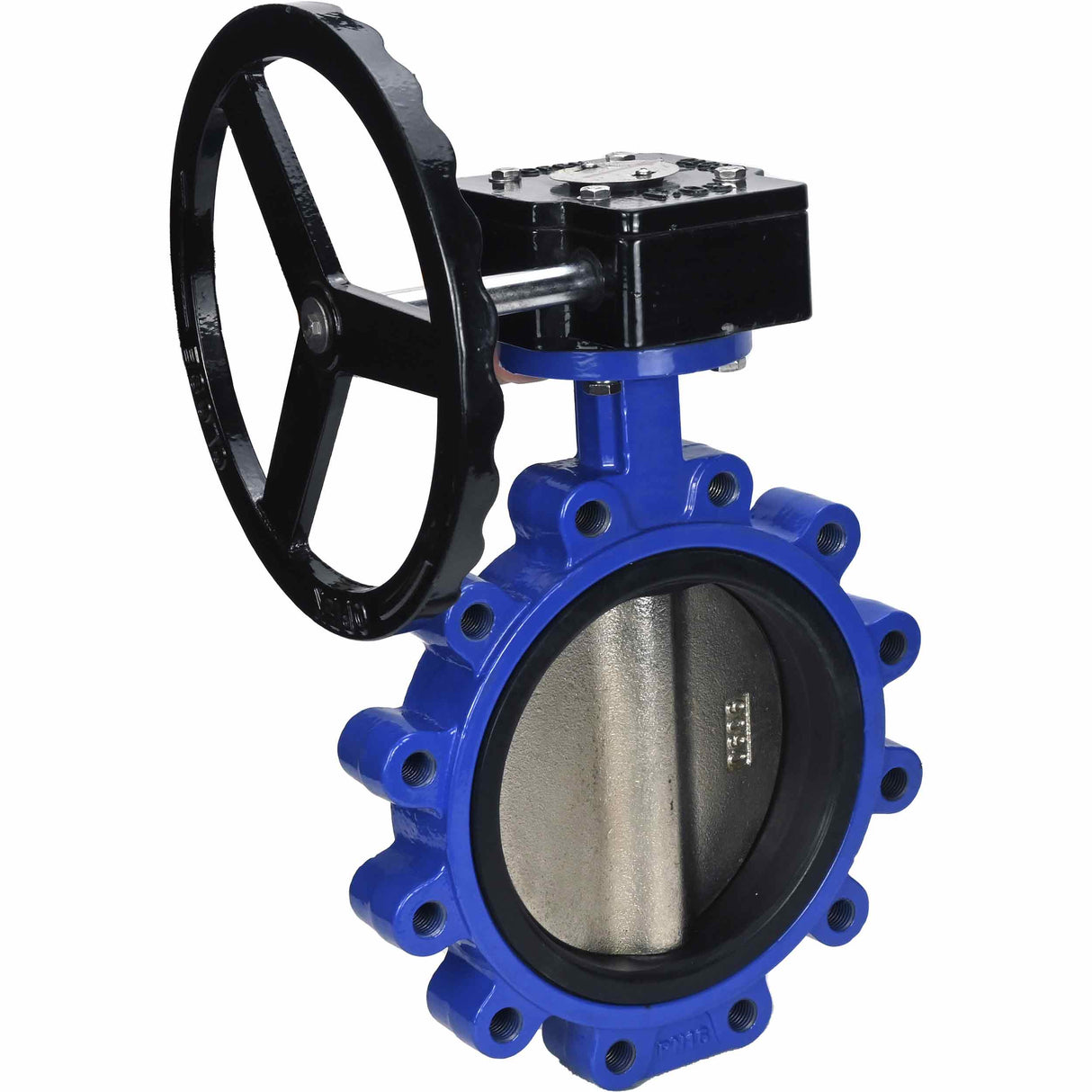 Wasser-Drosselklappe Elephant WBV1616E-2W-Fb-R, Gehäusematerial - Grauguss QT450, Scheibenmaterial - Grauguss QT450, Dichtung - EPDM, Getriebe