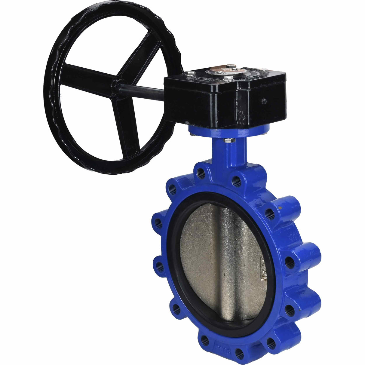 Wasser-Drosselklappe Elephant WBV1616E-2W-Fb-R, Gehäusematerial - Grauguss QT450, Scheibenmaterial - Grauguss QT450, Dichtung - EPDM, Getriebe