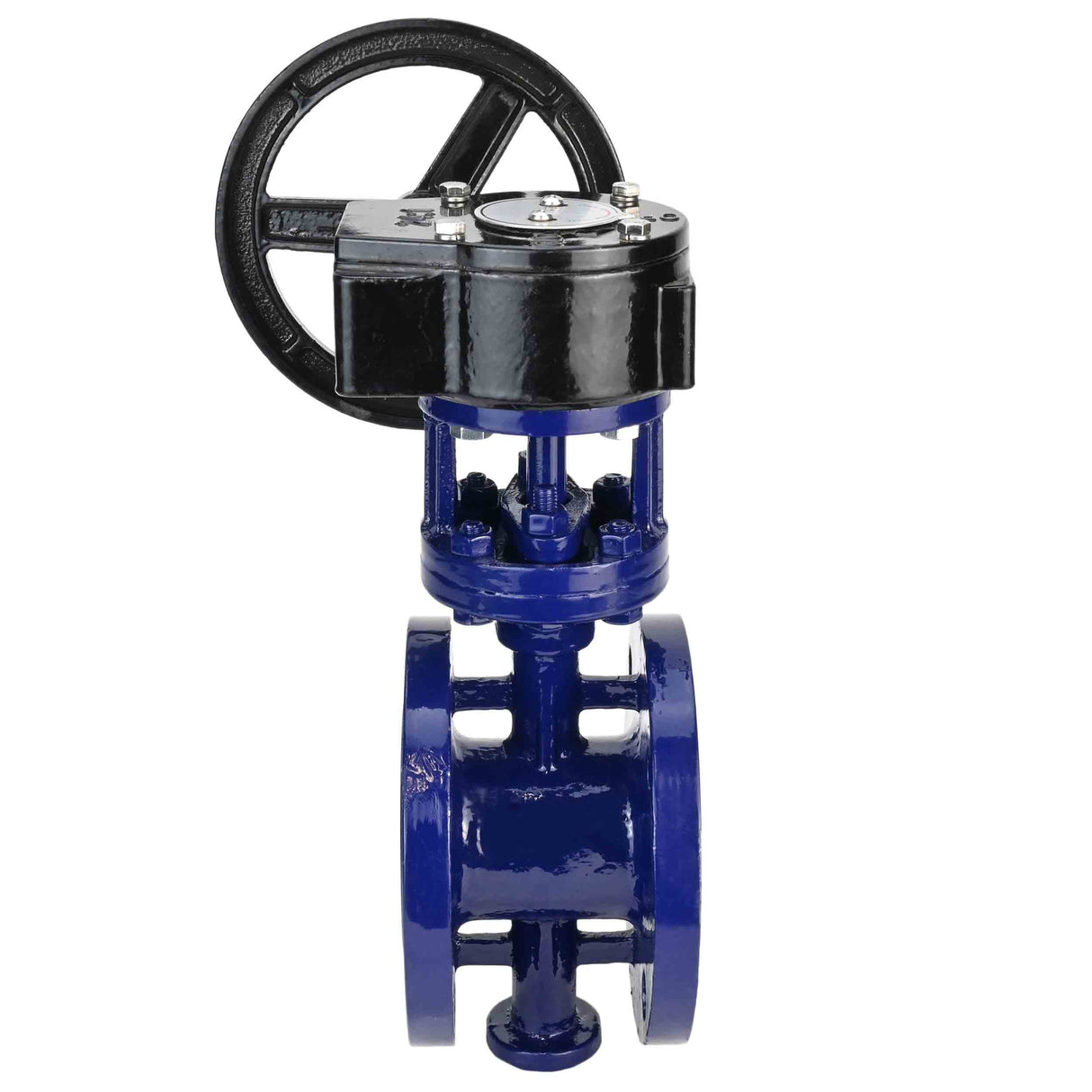 Wasser-Schmetterlingsventil Elephant WBV3EX-3432M-1W-F-ISO, Gehäusematerial - Kohlenstoffstahl, Scheibenmaterial - Edelstahl AISI 316, Dichtung - Metall, Getriebe RDN RQN