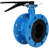 Wasser-Drosselklappe Elephant WBV1331E-2W-F-H, Gehäusematerial - Gusseisen GGG40, Scheibenmaterial - Edelstahl AISI 304, Dichtung - EPDM, Griff