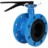 Wasser-Drosselklappe Elephant WBV1331E-2W-F-H, Gehäusematerial - Gusseisen GGG40, Scheibenmaterial - Edelstahl AISI 304, Dichtung - EPDM, Griff