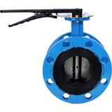 Wasser-Drosselklappe Elephant WBV1331E-2W-F-H, Gehäusematerial - Gusseisen GGG40, Scheibenmaterial - Edelstahl AISI 304, Dichtung - EPDM, Griff