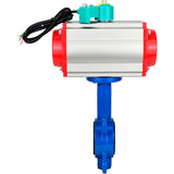 Water Butterfly Valve Elephant WBV1413E-2W-Fb-H DN40-300 16 bar body - GGG50 cast iron, disc - GGG40 cast iron, seal - EPDM, with pneumatic drive PA-DA-XXX and ALS200D magnetic switch