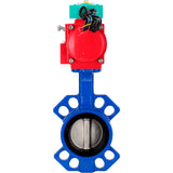 Water Butterfly Valve Elephant WBV1432N-2W-Fb-H DN40-300 16 bar body - GGG50 cast iron, disc - 316L stainless steel, seal - NBR, with pneumatic drive PA-DA-XXX and ALS200D magnetic switch