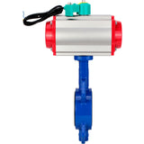 Water Butterfly Valve Elephant WBV1432N-2W-Fb-H DN40-300 16 bar body - GGG50 cast iron, disc - 316L stainless steel, seal - NBR, with pneumatic drive PA-DA-XXX and ALS200D magnetic switch