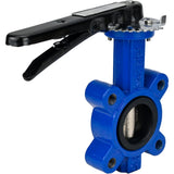 Wasser-Drosselklappe Elephant WBV1616N-2W-Fb-H, Gehäusematerial - Grauguss QT450, Scheibenmaterial - Grauguss QT450, Dichtung - NBR, Griff