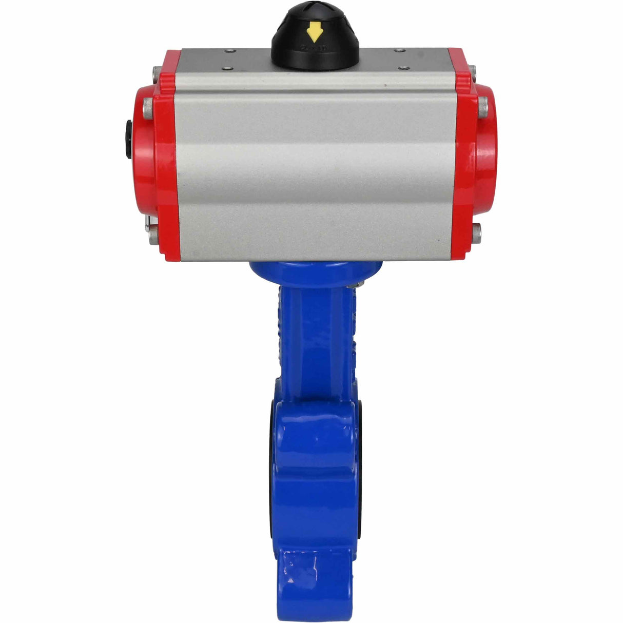 Wasser-Schmetterlingsventil Elephant WBV1616E-2W-Fb-H, Gehäusematerial - Gusseisen QT450, Scheibenmaterial - Gusseisen QT450, Dichtung - EPDM, mit pneumatischem Doppelwirkungsantrieb PA-DA, 4M310-08 24V