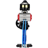 Wasser-Schmetterlingsventil Elephant WBV1616N-2W-Fb-H, Gehäusematerial - Gusseisen QT450, Scheibenmaterial - Gusseisen QT450, Dichtung - NBR, pneumatischer Antrieb PA-DA Doppelwirkung, 4V320-10 220V, LSU APL-510N EX, Handrad MON
