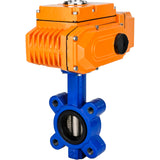 Wasser-Schmetterlingsventil Elephant WBV1616E-2W-Fb-H, Gehäusematerial - Gusseisen QT450, Scheibenmaterial - Gusseisen QT450, Dichtung - EPDM, elektrischer Antrieb QT-N-EM-B1-220VAC-U1 220V