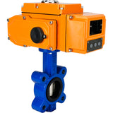 Wasser-Schmetterlingsventil Elephant WBV1616E-2W-Fb-H, Gehäusematerial - Gusseisen QT450, Scheibenmaterial - Gusseisen QT450, Dichtung - EPDM, elektrischer Antrieb QT-N-EM-B1-220VAC-U1 220V
