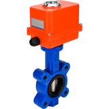 Wasser-Schmetterlingsventil Elephant WBV1616E-2W-Fb-H, Gehäusematerial - Gusseisen QT450, Scheibenmaterial - Gusseisen QT450, Dichtung - EPDM, elektrischer Antrieb QT-N-EM-O1-220VAC-U1 MINI 220V