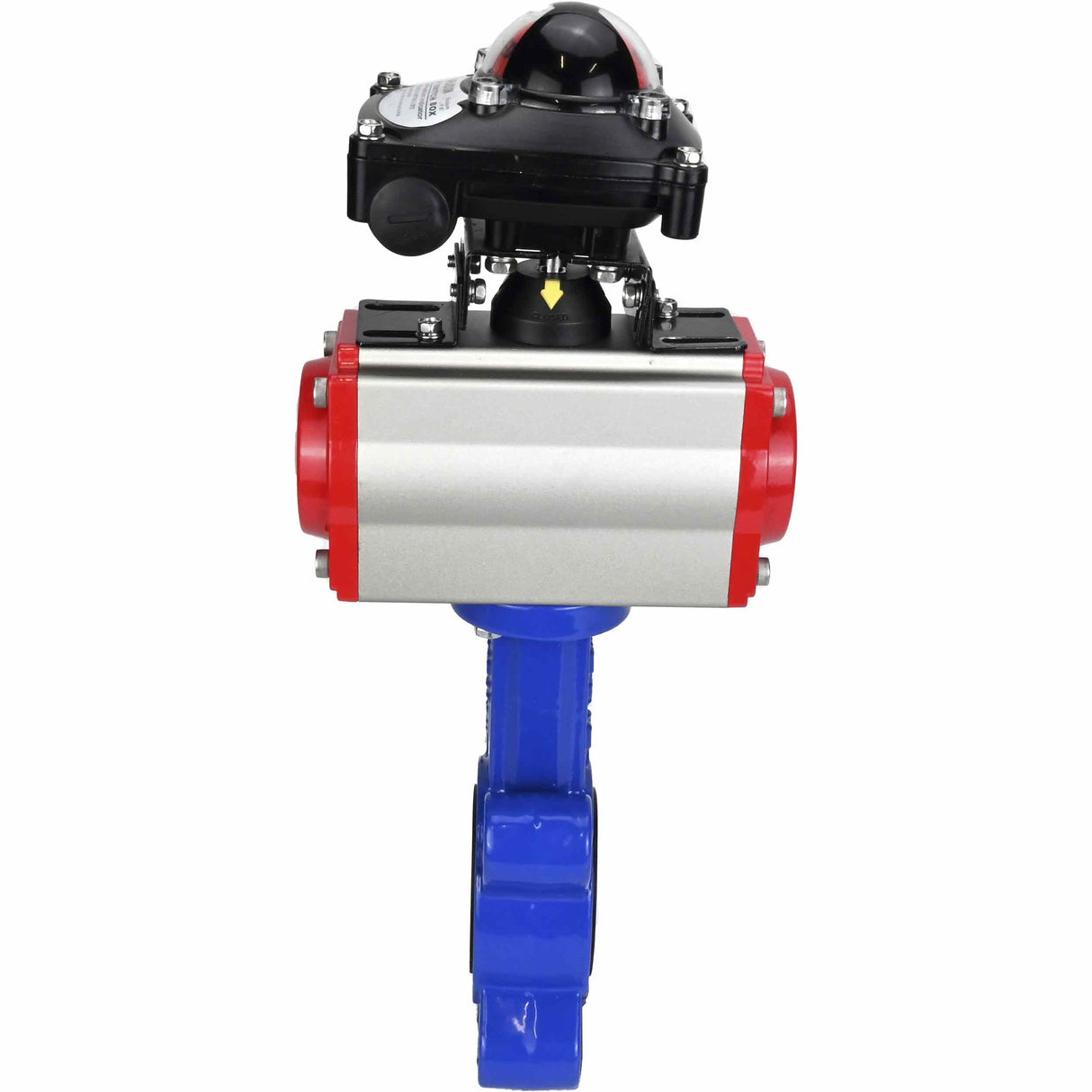 Wasser-Schmetterlingsventil Elephant WBV1631E-2W-Fb-H, Gehäusematerial - Gusseisen QT450, Scheibenmaterial - Edelstahl AISI 304, Dichtung - EPDM, mit pneumatischem Doppelwirkungsantrieb PA-DA, LSU APL-210N