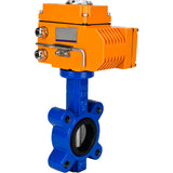 Wasser-Schmetterlingsventil Elephant WBV1631E-2W-Fb-H, Gehäusematerial - Gusseisen QT450, Scheibenmaterial - Edelstahl AISI 304, Dichtung - EPDM, elektrischer Antrieb QT-N-EM-O1-24VDC-U1 24V