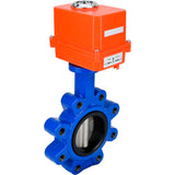 Wasser-Schmetterlingsventil Elephant WBV1631E-2W-Fb-H, Gehäusematerial - Gusseisen QT450, Scheibenmaterial - Edelstahl AISI 304, Dichtung - EPDM, elektrischer Antrieb QT-N-EM-O1-220VAC-U1 MINI 220V