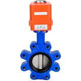 Wasser-Schmetterlingsventil Elephant WBV1631E-2W-Fb-H, Gehäusematerial - Gusseisen QT450, Scheibenmaterial - Edelstahl AISI 304, Dichtung - EPDM, elektrischer Antrieb QT-N-EM-O1-220VAC-U1 MINI 220V