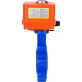 Wasser-Schmetterlingsventil Elephant WBV1631E-2W-Fb-H, Gehäusematerial - Gusseisen QT450, Scheibenmaterial - Edelstahl AISI 304, Dichtung - EPDM, elektrischer Antrieb QT-N-EM-O1-220VAC-U1 MINI 220V