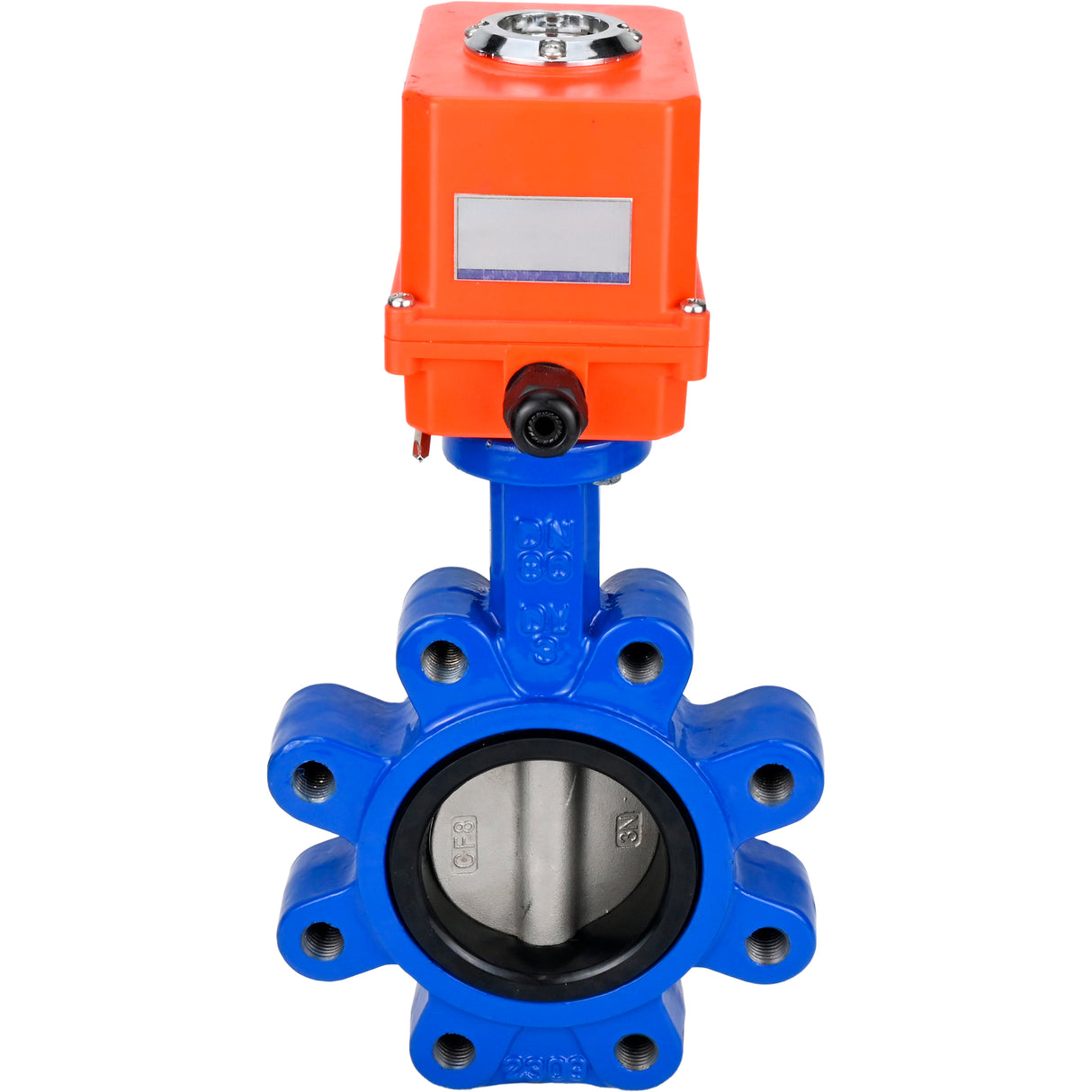 Wasser-Schmetterlingsventil Elephant WBV1631E-2W-Fb-H, Gehäusematerial - Gusseisen QT450, Scheibenmaterial - Edelstahl AISI 304, Dichtung - EPDM, elektrischer Antrieb QT-N-EM-O1-220VAC-U1 MINI 220V
